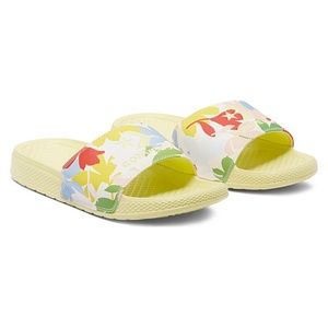 New Converse Floral Print Yellow All Star Slides
